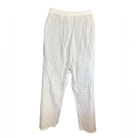 Old Navy collection Woman’s Linen White wide leg Pants sz 14 preloved - Picture 5 of 5